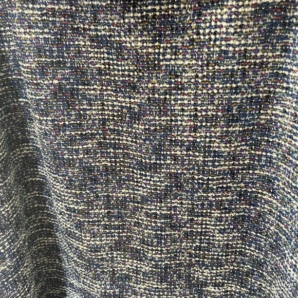 Lane Bryant 22/24 Cowl Neck Textured Sweater Blue Silver Metallic - Picture 3 of 8